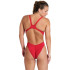 Bañador de Natación Arena Team Swimsuit Swim Mujer Red/White