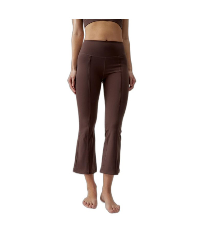 Mallas Born Living Yoga Jin Flare Cacao Mujer