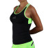 Camiseta de Pádel Endless Flow Mujer Negro-Verde
