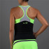 Camiseta de Pádel Endless Flow Mujer Negro-Verde