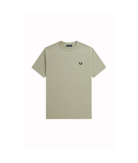 Camiseta Fred Perry Ringer Hombre Verde