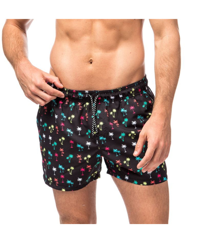 Bañador Koalaroo Kolorpalm Hombre Negro estampado