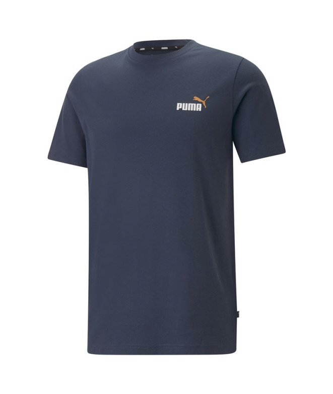 Camiseta Puma Ess+ 2 Col Small Log Gris