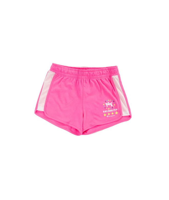 Pantalones Champion Shorts Rosa Niña