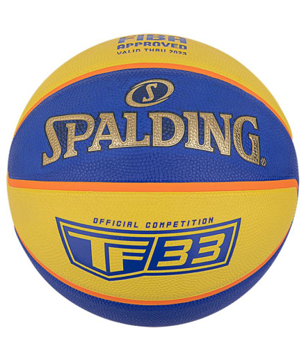 Pelota de Baloncesto Spalding TF-33 Gold - Yellow/Blue...