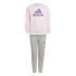 Chándal adidas Lk Bos Jog Fleece Infantil Rosa