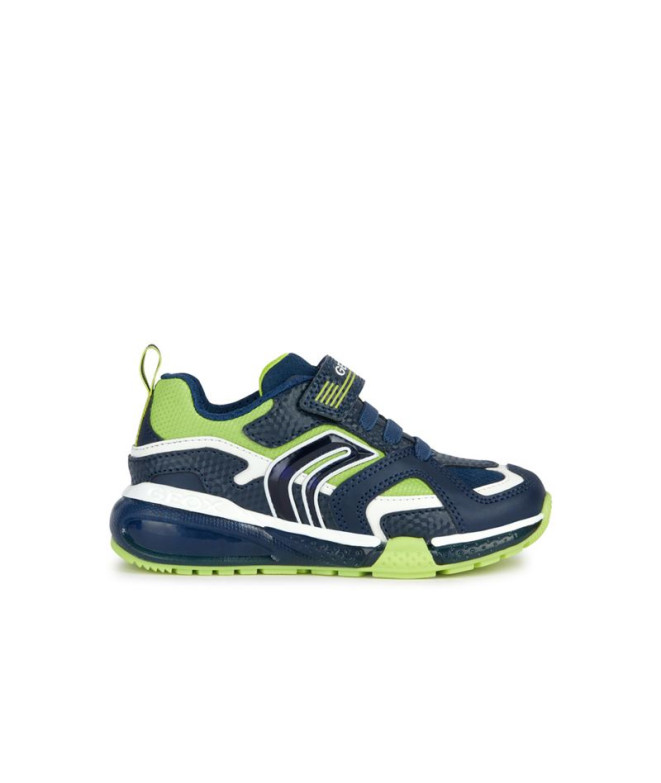 Zapatillas Geox Bayonyc Niño Navy/Amarillo