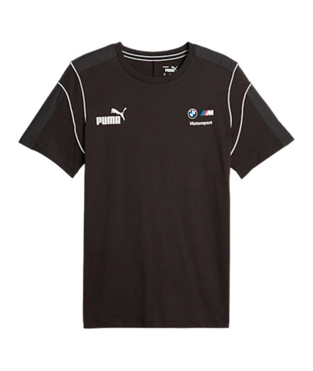 Camiseta Casual Puma Bmw Mms Mt7 Negro Hombre