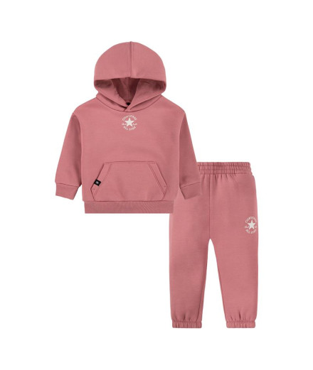 Conjunto Converse Sustainable Core Po Night Flamingo Bebés
