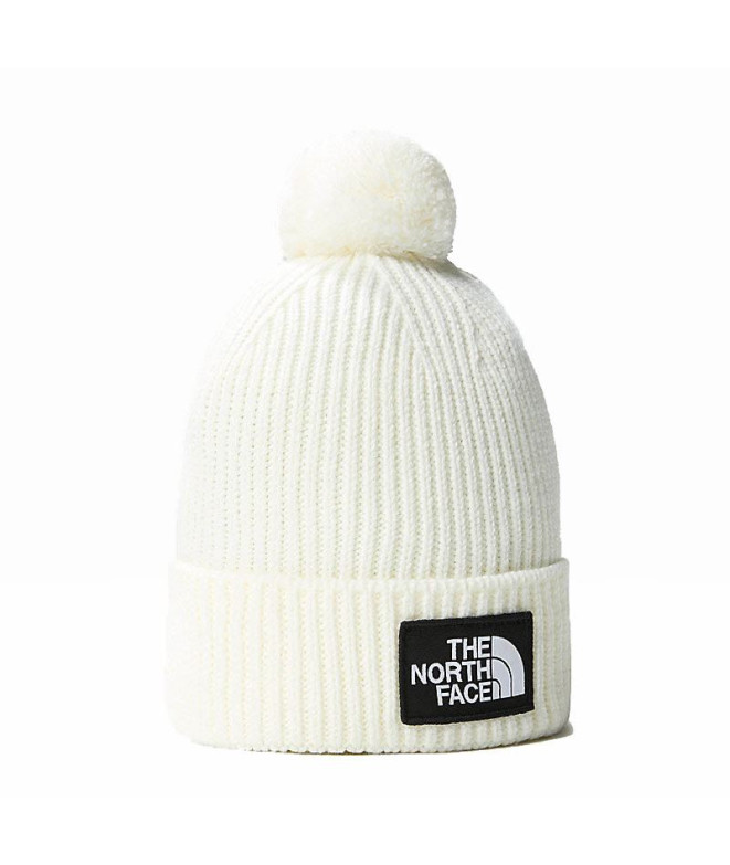 Gorro de Montaña The North Face Logo Box Pom White