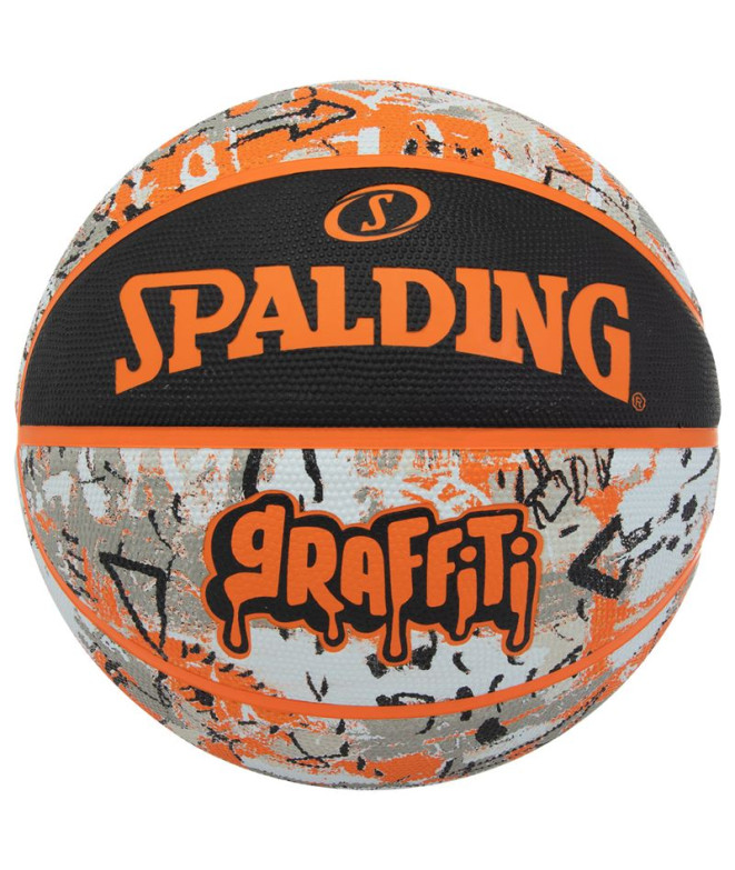 Pelota de Baloncesto Spalding Orange Graffiti...