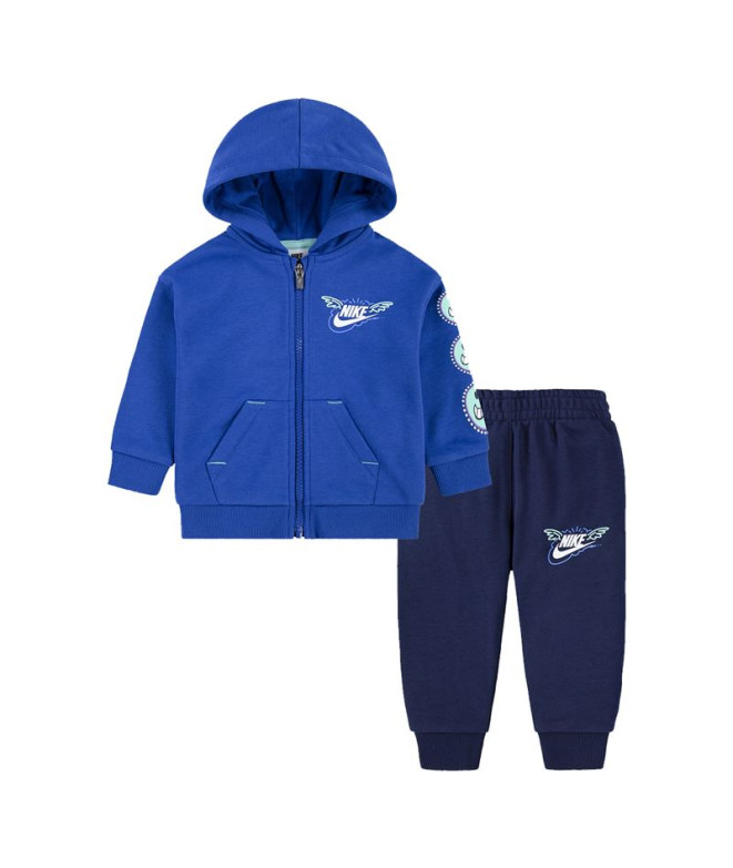 Conjunto Nike Nsw Art Of Play Ft Fz Set Niño Navy