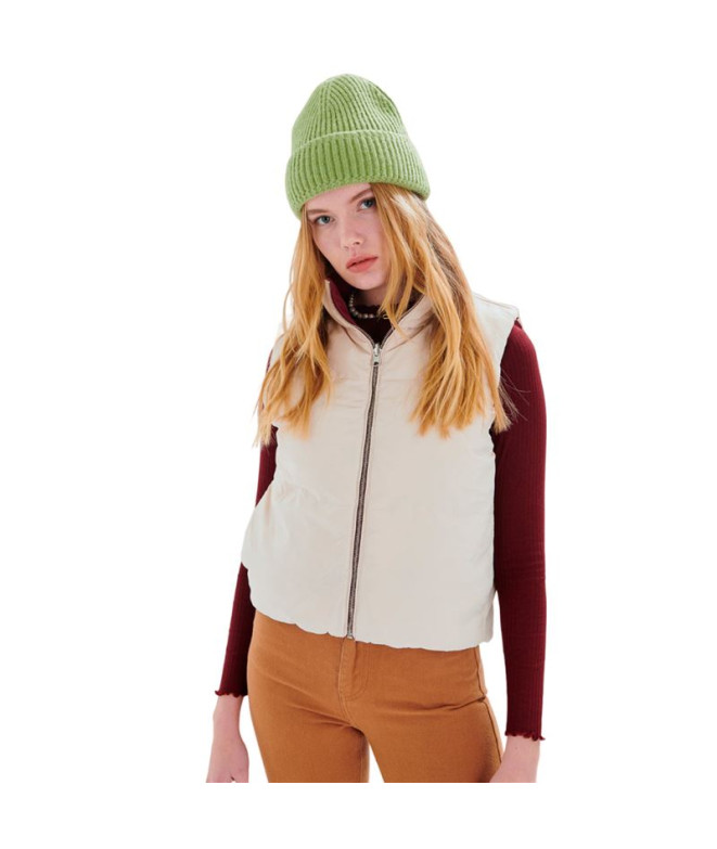 Chaleco 24Colours Mujer Beige