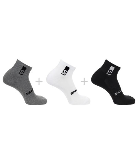 Calcetines de Fitness Salomon 3-Pack-Black-Black-Black