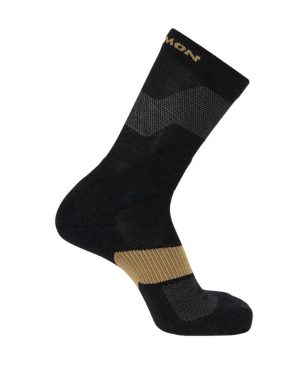 Calcetines de Senderismo Salomon X Ultra Quarter-Black-Kelp