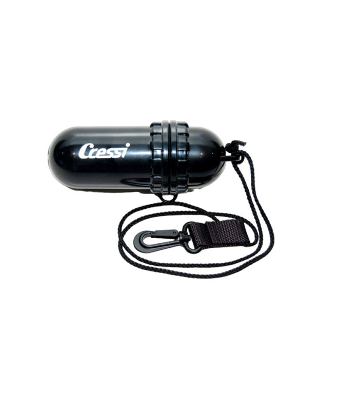 Huevo estanco de buceo Cressi 15,5x5.5 cm Negro