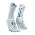 Calcetines de Running Compressport Pro Racing v4.0 Run High White