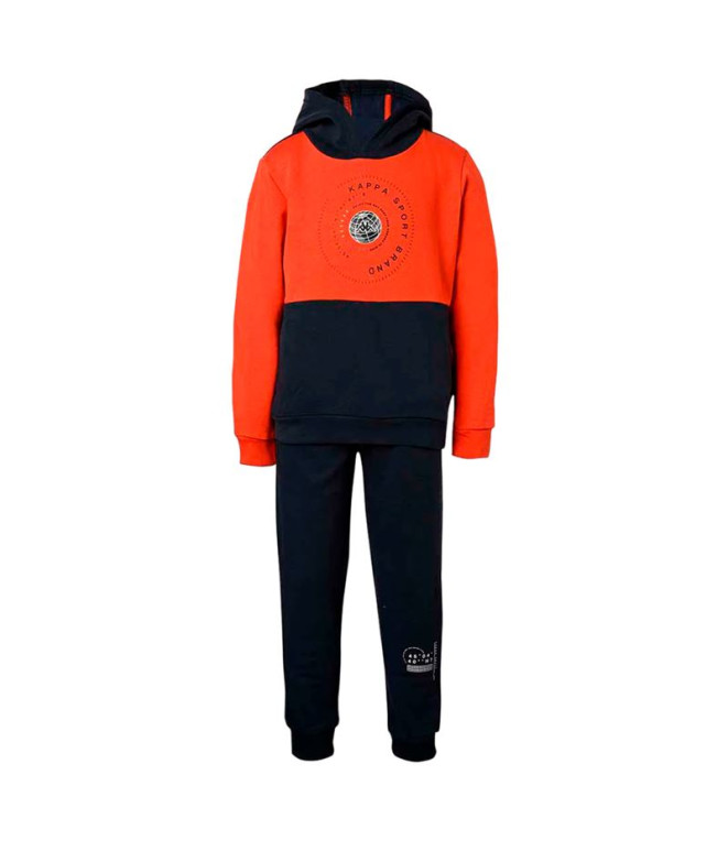 Chándal Kappa Bts Benzem Niño Red Md Coral/Blue Dk