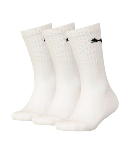 Calcetines Puma Crew 3P Infantil Blanco