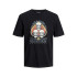 Camiseta Jack & Jones Jorheavens  Neck Infantil Negro