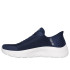 Zapatillas Skechers Go Walk Flex - Grand Slip-Ins Mujer Navy Textile/White Trim