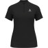 Camiseta de Trail Odlo Crew Neck S/S 1/2 Zip Essential Trail Mujer Negro
