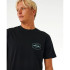 Camiseta Rip Curl Stapler Hombre Negro