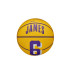 Balon de baloncesto Wilson NBA Player Icon Mini Lebron Amarillo