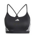 Sujetador Deportivo de Fitness adidas Essentials Aeroreact 3 Bandas Mujer Negro