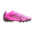 Botas de fútbol Puma Ultra Match MG Rosa Blanco
