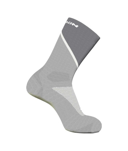 Calcetines de Trail Salomon Pulse Crew Gris