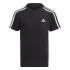Camiseta adidas Essentials 3 Bandas Infantil Negro
