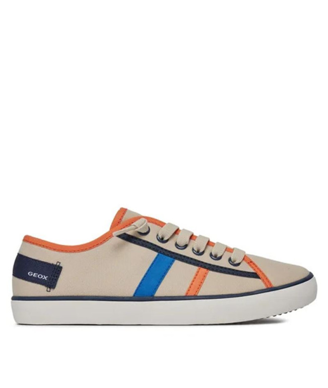 Zapatillas Geox Gisli Niño Beige/Naranja
