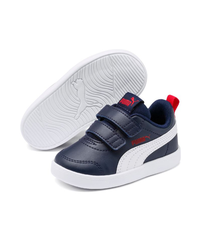Zapatillas Puma Courtflex v2 V Infantil Marino