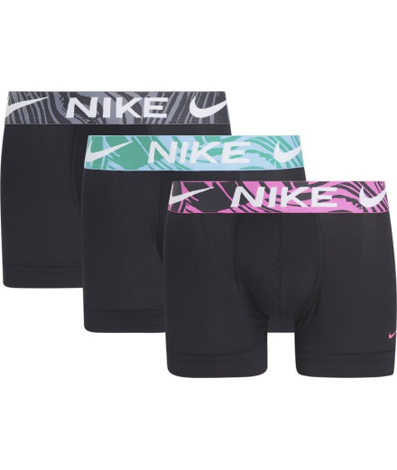 Calzoncillos Nike Trunk 3Pk Hombre Negro/Fucsia/Gris