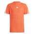 Camiseta adidas Future Icons 3 Bandas Infantil Rojo