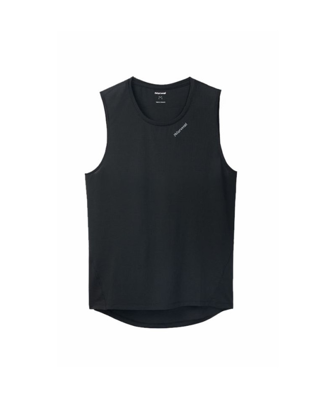 Camiseta de Trail Nnormal Race Tank Hombre Negro