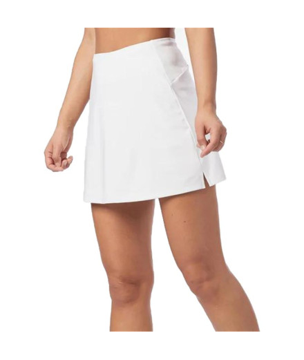 Falda de Pádel Wilson Team Flat Front Blanco Mujer