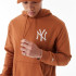 Sudadera New Era League Essential  Oversized  New York Yankees Marrón