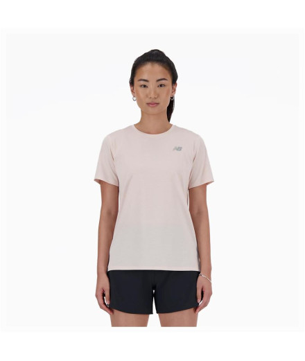 Camiseta New Balance Sport Essentials Mujer Rosa