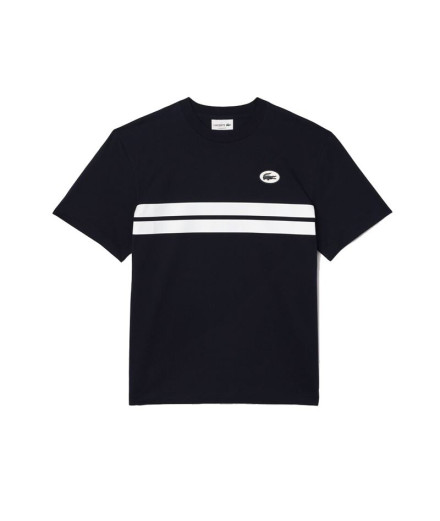 Camiseta Lacoste Cols Roules Hombre Azul Marino