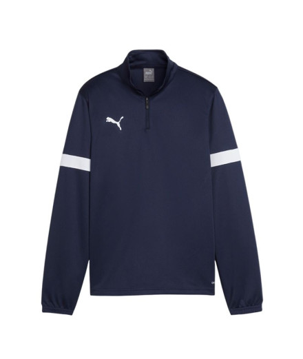 Camiseta de Fútbol Puma individualRISE 1/4 Z Navy Infantil