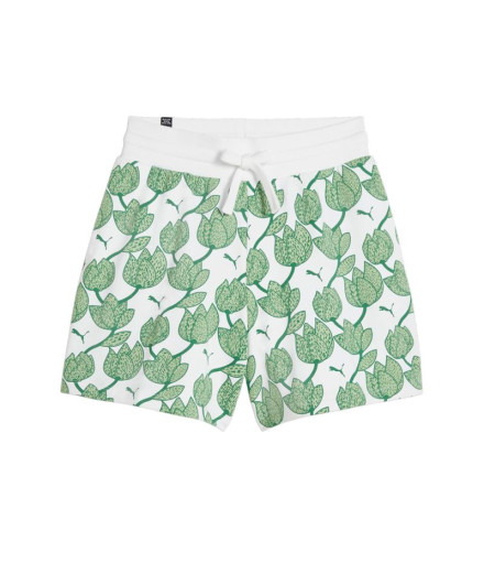 Pantalón Puma Essentials+ Blossom 5" AOP Mujer Verde