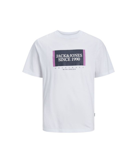 Camiseta Jack & Jones Lafayette Box Hombre Blanco