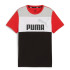Camiseta Puma ESS BLOCK Negro/Rojo Infantil