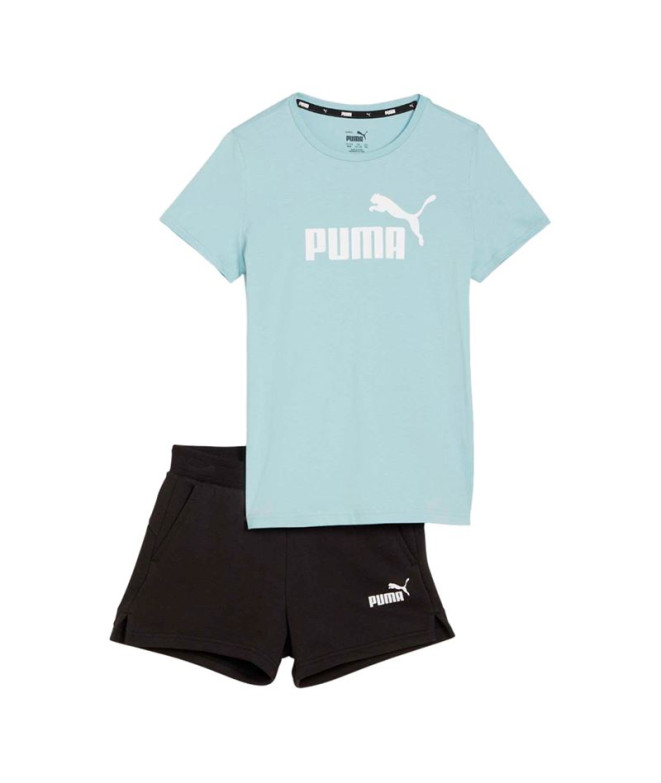 Chándal Puma Logo & e Turquesa Infantil