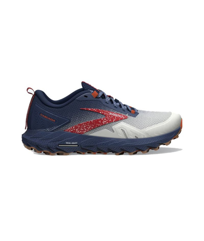 Zapatillas de Trail Brooks Cascadia 17 Blanco/Azul