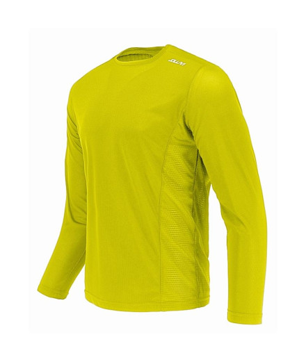 Camiseta de running Joluvi Duplex Long Amarillo Hombre