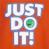 Camiseta Nike Smiley Just do it Ss Niño Rojo