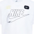Camiseta Nike Club+ Futura Niño Blanco